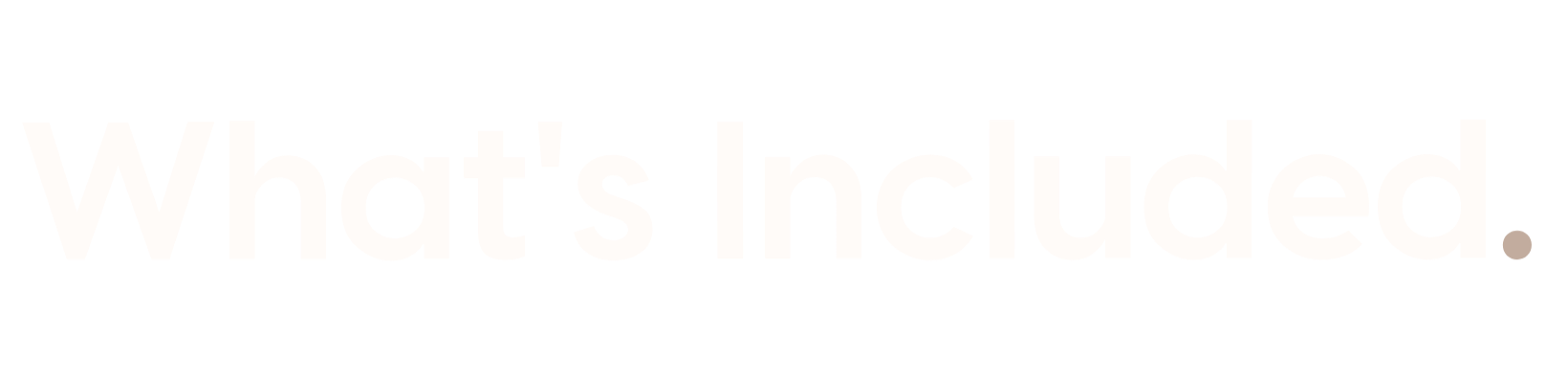 What's Included