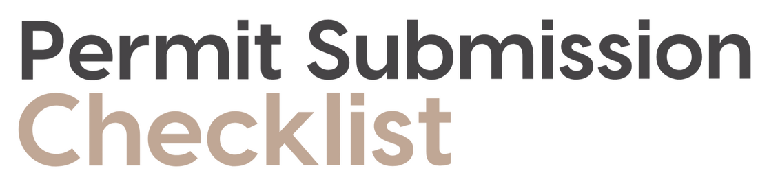 Permit Submission Checklist